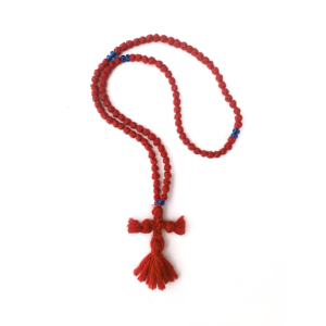 Komboskini 100 Knots (Red with Beads)